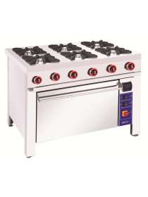 Газовая плита 6 конфорок с духовкой Кий-В ПГД-6-Б(П)